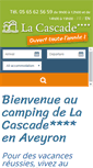 Mobile Screenshot of camping-cascade-aveyron.com